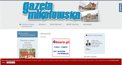 Desktop Screenshot of gazetamikolowska.eu