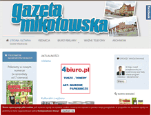 Tablet Screenshot of gazetamikolowska.eu
